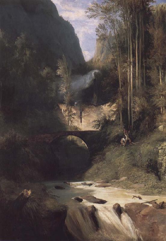 Carl Blechen Gorge near Amalfi oil painting image